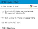 HP DeskJet 2855e Wireless All-in-One Color Inkjet Printer, Scanner, Copier, Best-for-home, 3 months of ink included (588S5A)