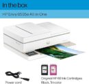 HP Envy 6555e Wireless All-in-One Color Inkjet Printer, Print, scan, Copy, Duplex Printing Best-for-Home, 3 Months of Ink Included (714N5A)