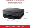 Canon PIXMA TS6420a All-in-One Wireless Inkjet Printer [Print,Copy,Scan], Black, Works with Alexa