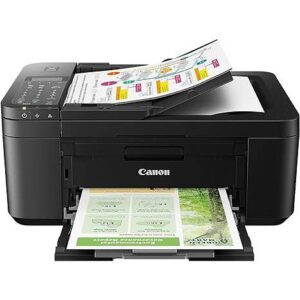 Canon PIXMA TR4720 All-in-One Wireless Printer, Home Use with Auto Document Feeder, Mobile Printing and Built-in Fax, Black